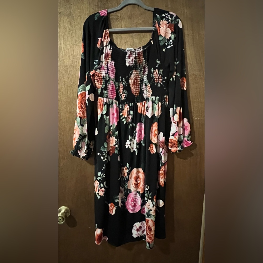 White Birch Floral Dress